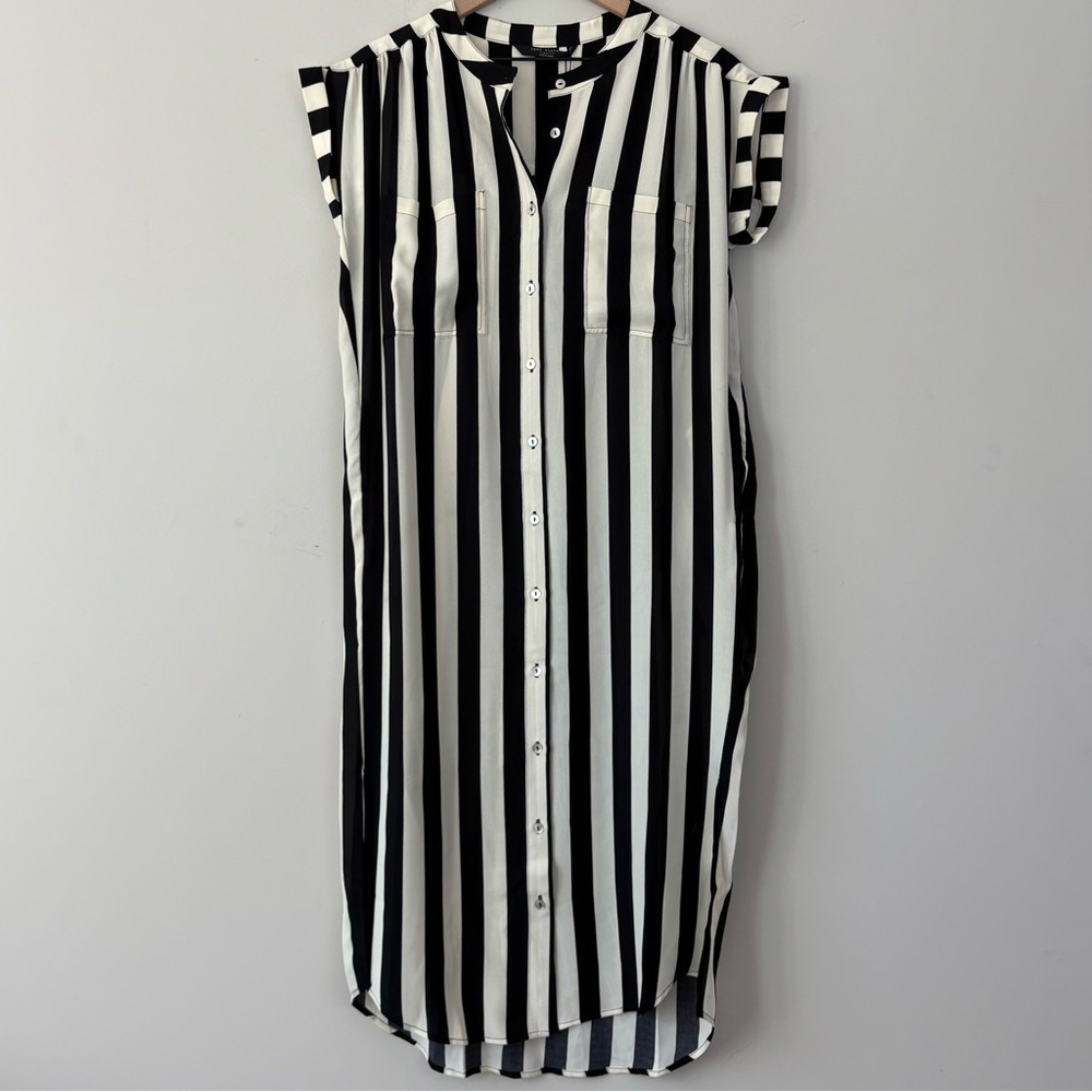 Knot Sisters Striped Midi Dress NWT